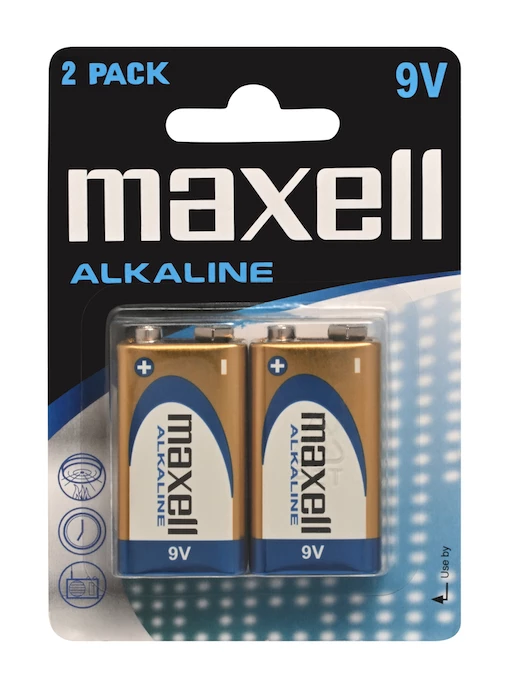 Maxell Baterie alkaliczne 6LR61 9V Blister 2 szt