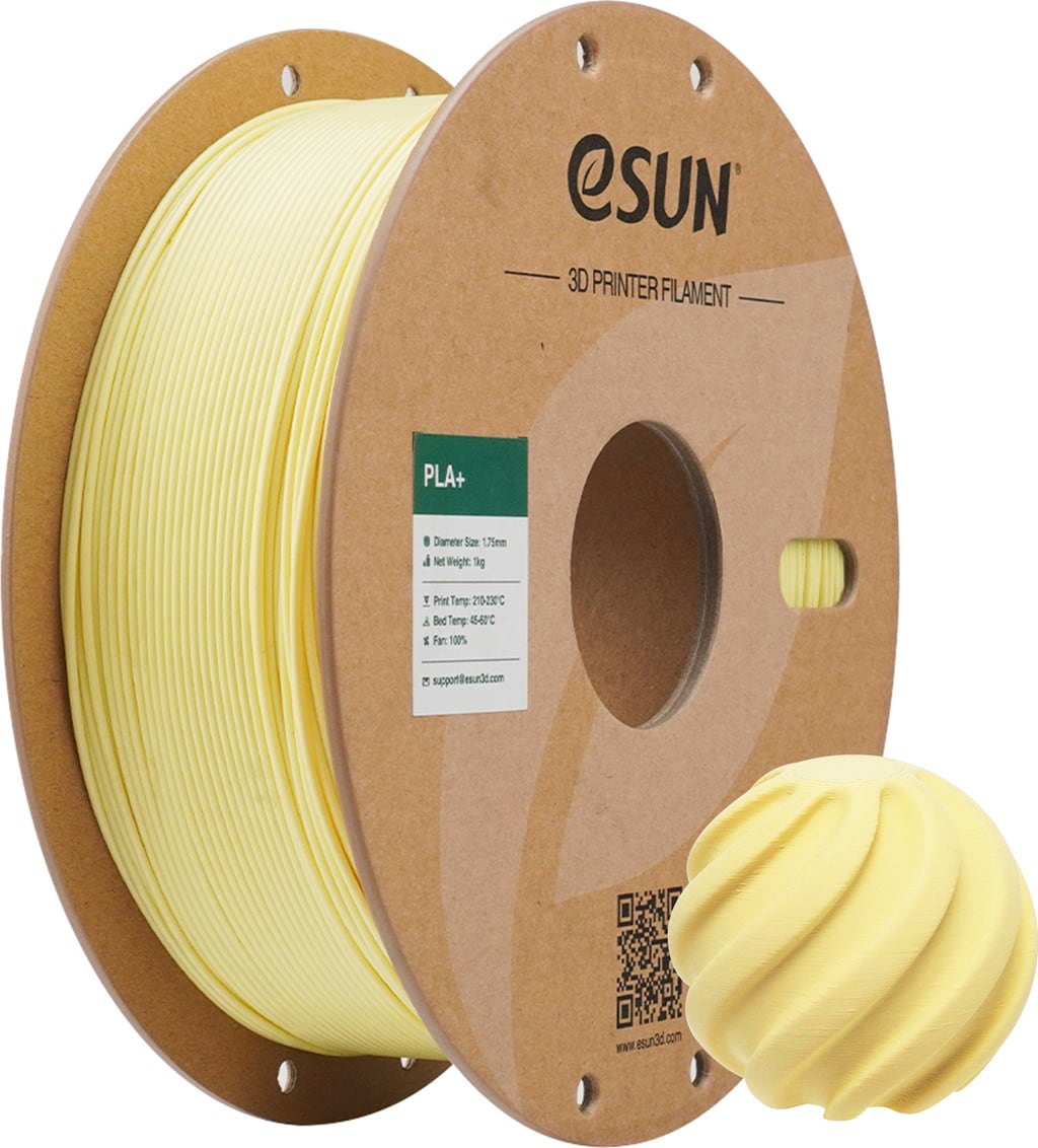 eSUN PLA+ Filament 1.75mm 1000g Almond Yellow Żółty
