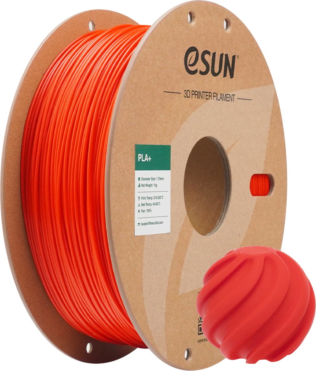 eSUN PLA+ Filament 1.75mm 1000g RGB Red Czerwony