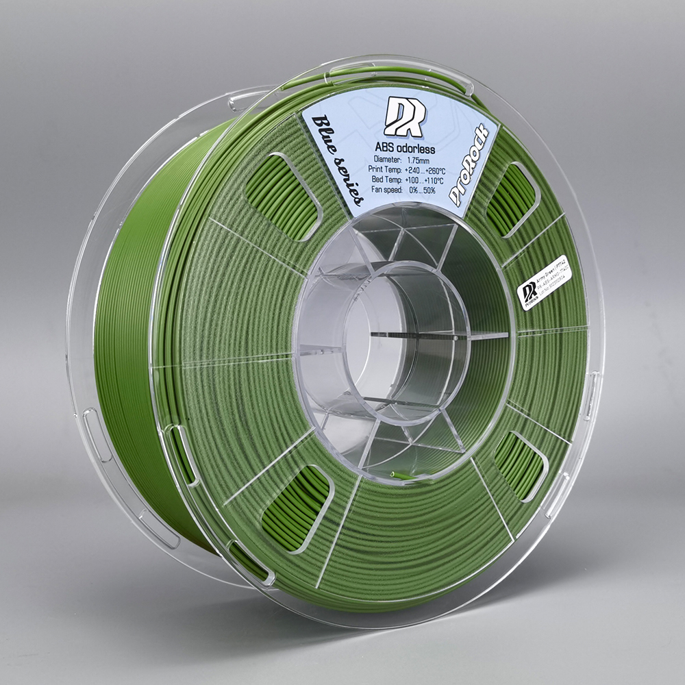 ProRock ABS Odorless Filament 1.75mm 1000g Army Green Zielony