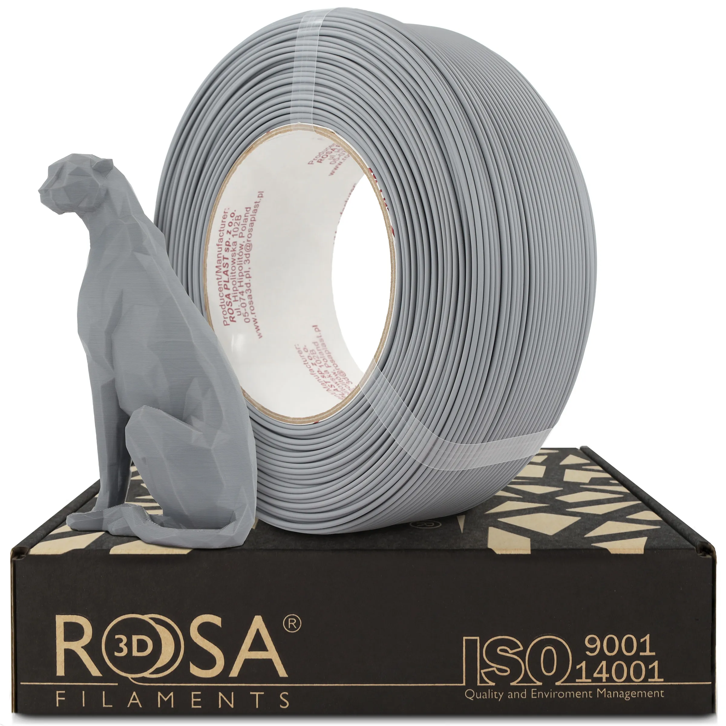 FILAMENT 3D ReFill PLA Starter Gray 1,75mm 1kg