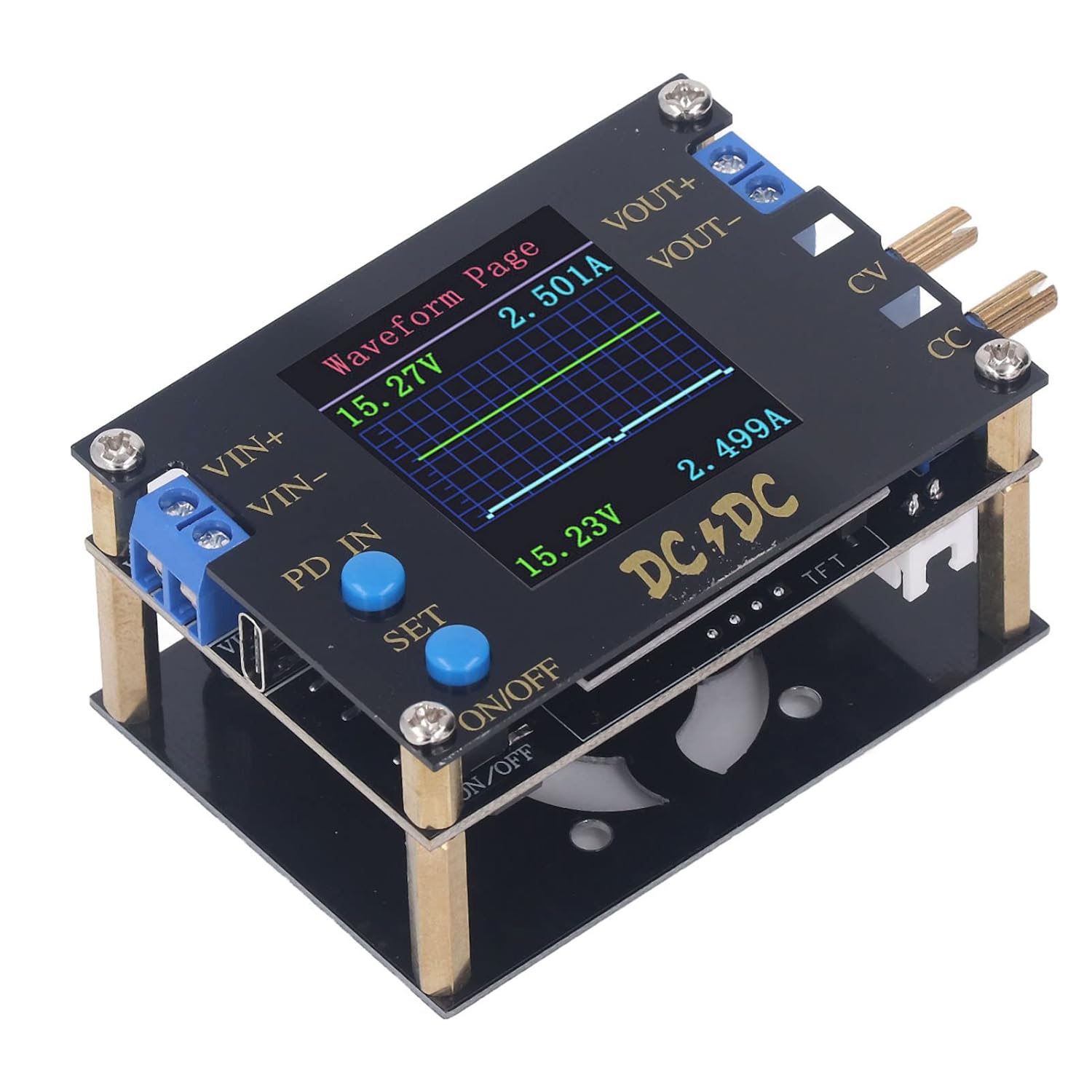 FNIRSI DC DC Automatyczny konwerter 3A 35W Moduł zasilania CC CV