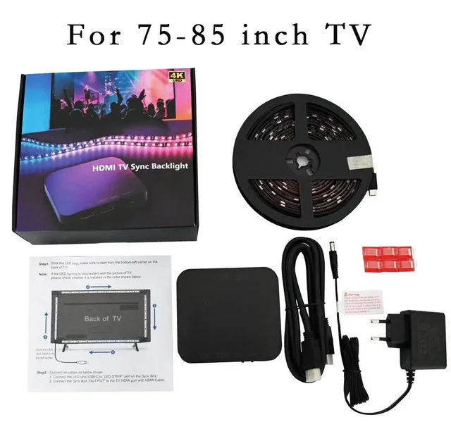 ProRock taśma LED do telewizora HDMI 2.0 (bez aplikacji Smart Life) 75-85