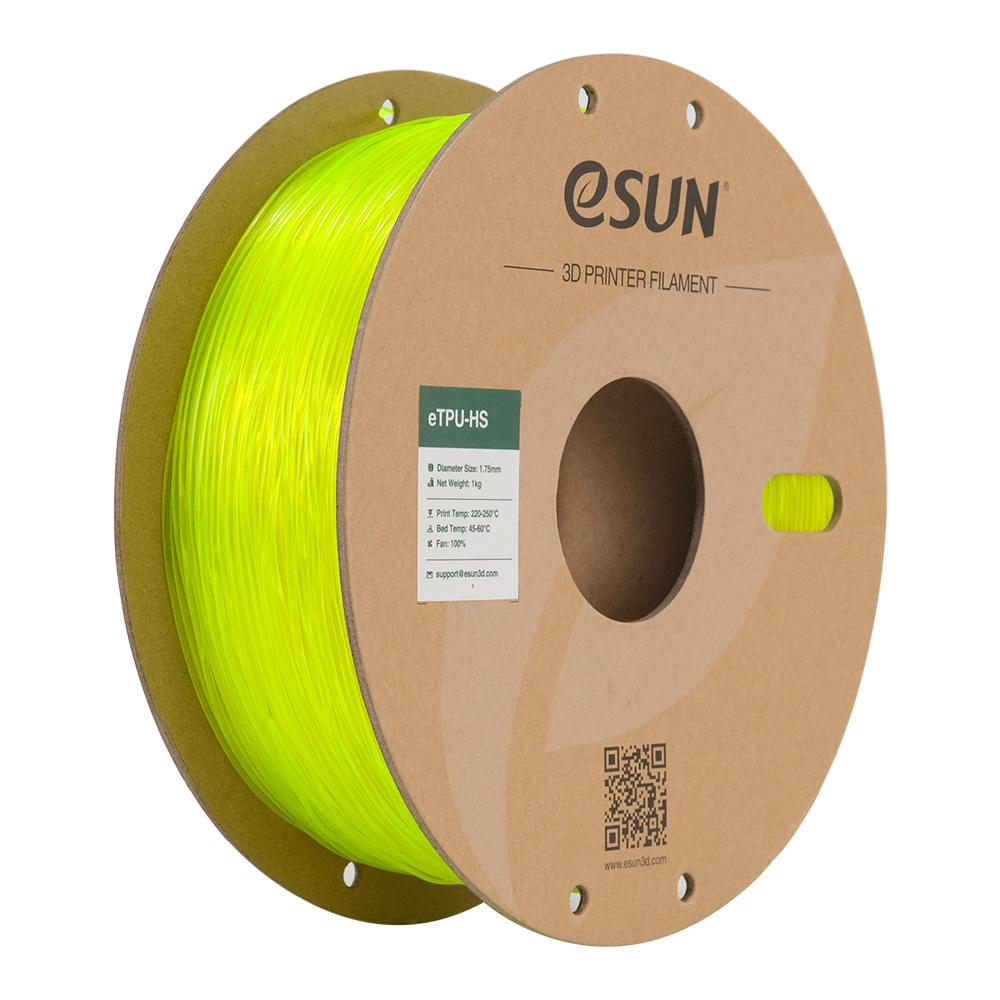 eSUN TPU-HS Filament 1.75mm 1000g Fluorescent Yellow Żółty
