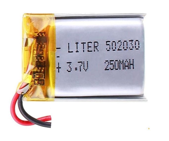 Liter 502030 Lithium Polymer Battery 250mAh 3.7V 30x20x5mm