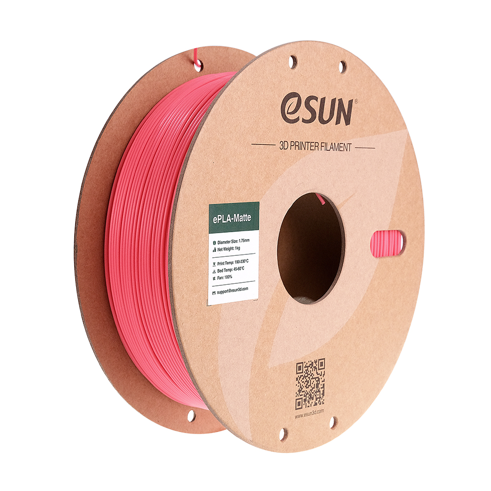 eSUN PLA-Matte Filament 1,75mm 1000g truskawkowy czerwony