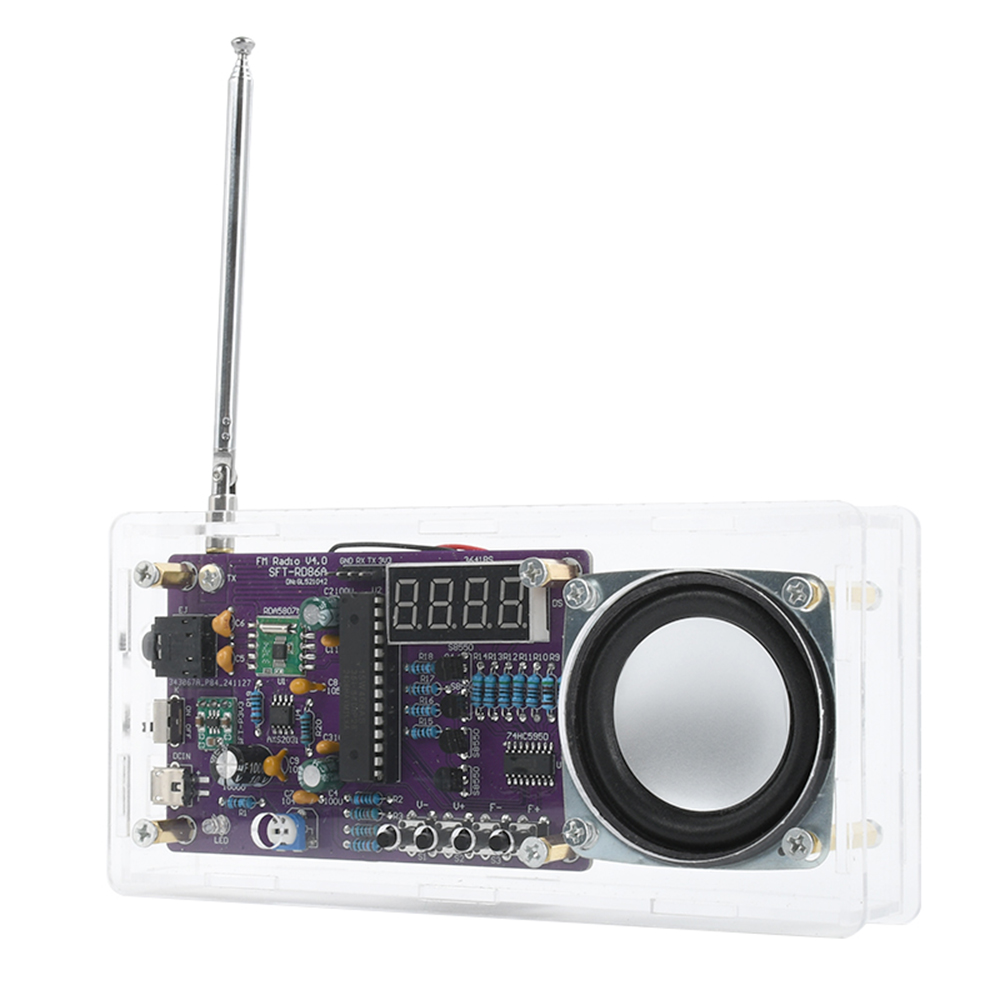 Zestaw do samodzielnego montażu radia FM z wyświetlaczem cyfrowym DIY Kit