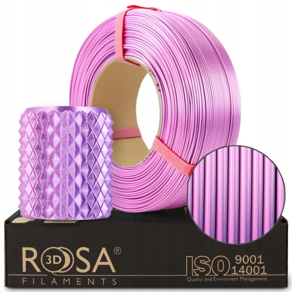 FILAMENT 3D ReFill PLA Magic Silk Pink Dynamic (pink+violet) 1kg