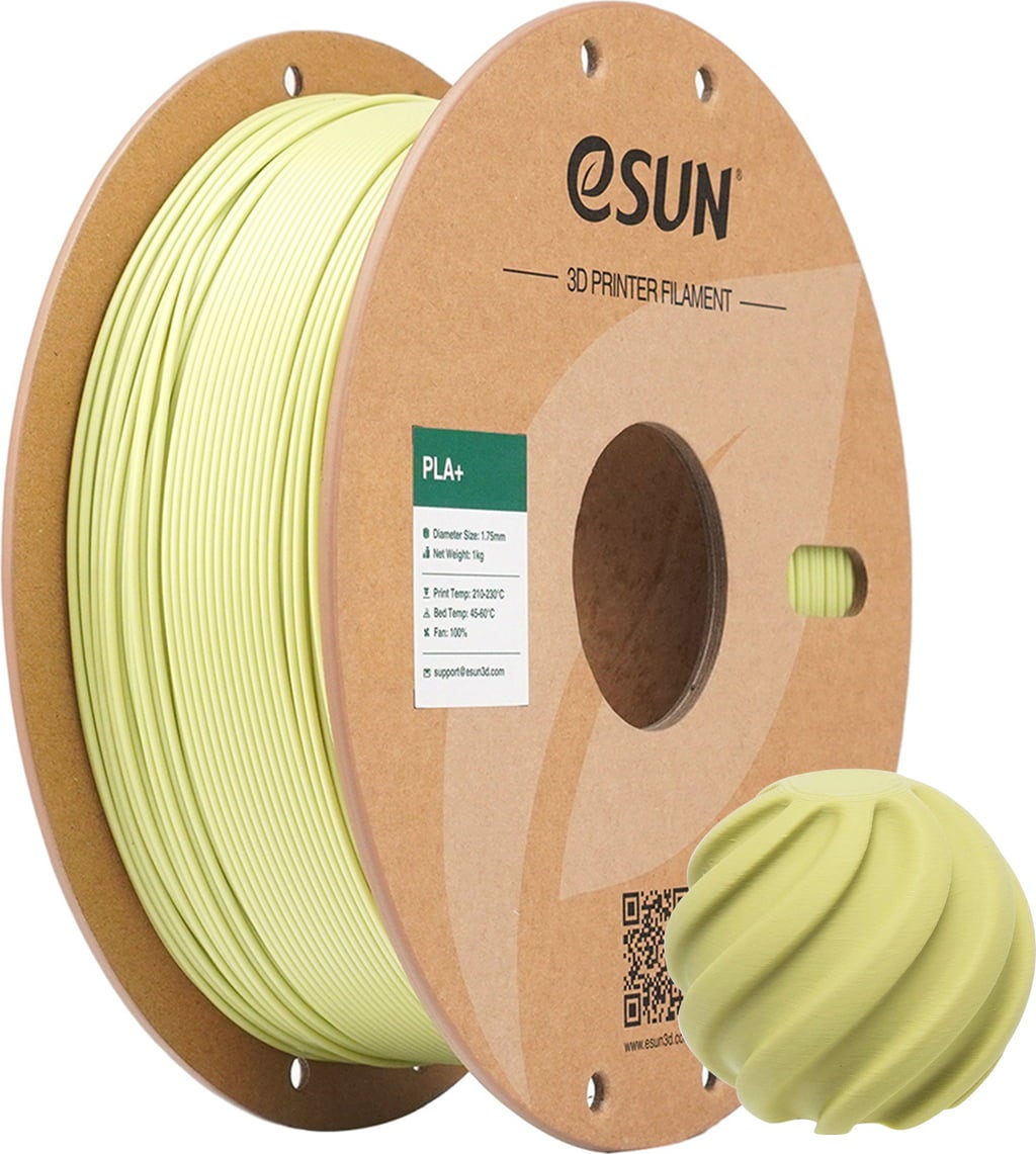 eSun PLA+ Filament zielona musztarda 1.75mm 1kg papierowa szpula