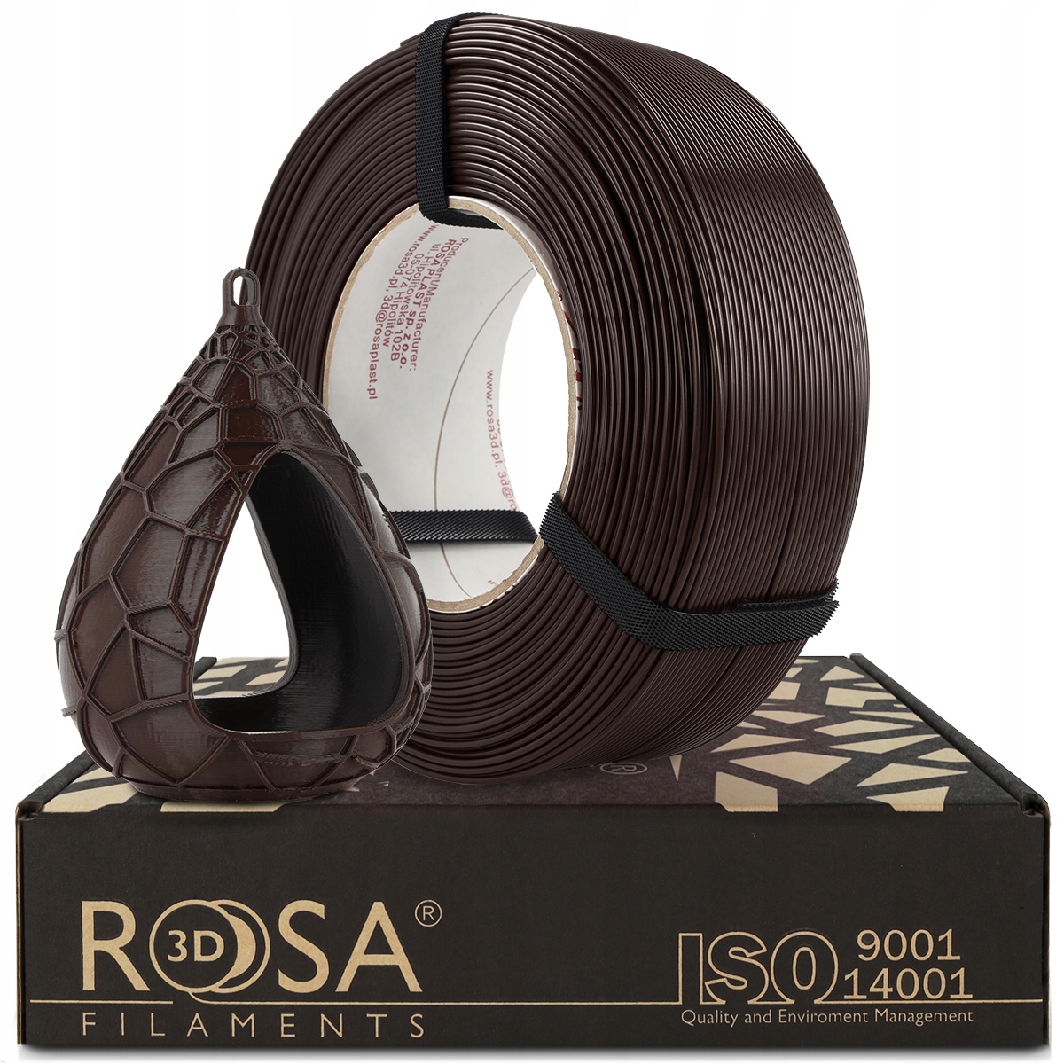 FILAMENT 3D ReFill PET-G Standard HS 1,75mm Chocolate Brown 1kg