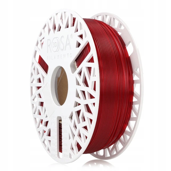 FILAMENT 3D PET-G Standard HS 1,75mm Transparent RED 1kg