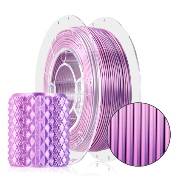 FILAMENT 3D PLA Magic Silk Pink Dynamic (pink+violet) 300g