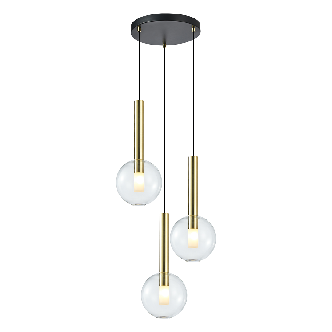 Lampa Wisząca NIKO Transparentny - Złoty