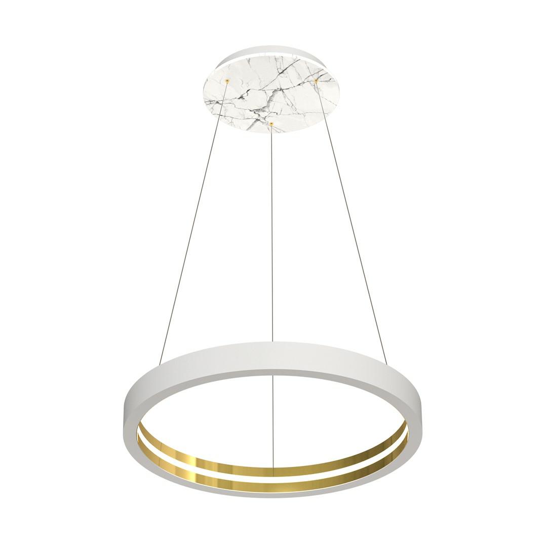 Lampa Wisząca CASSIOPEIA Marmur - Biały