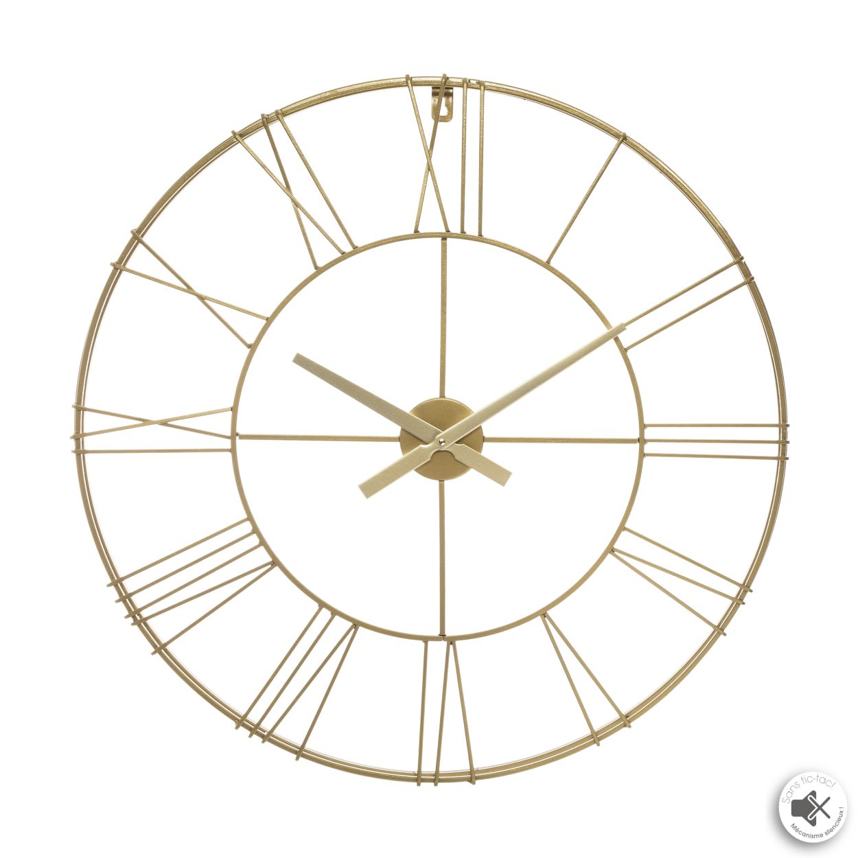 Zegar Ścienny Cason Gold 70 cm