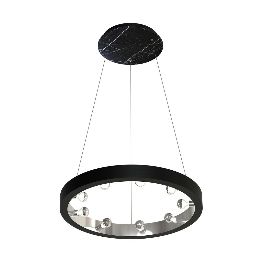 Lampa Wisząca CASSIOPEIA Marmur - Czarny