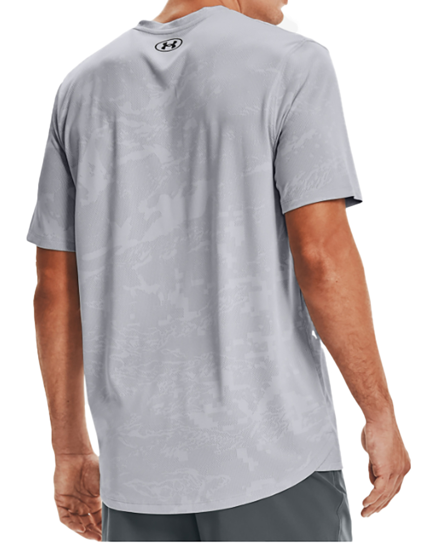 Szara męska koszulka Under Armour Vent Camo Loose 1361503011 L detal siateczki