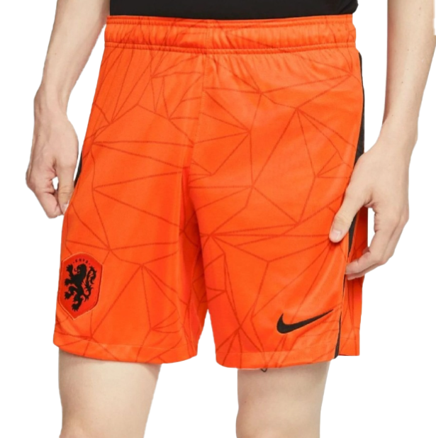Pomarańczowe męskie spodenki Nike Holandia 2020/22 Slim Fit XL przód z wyszywanym logo kadry
