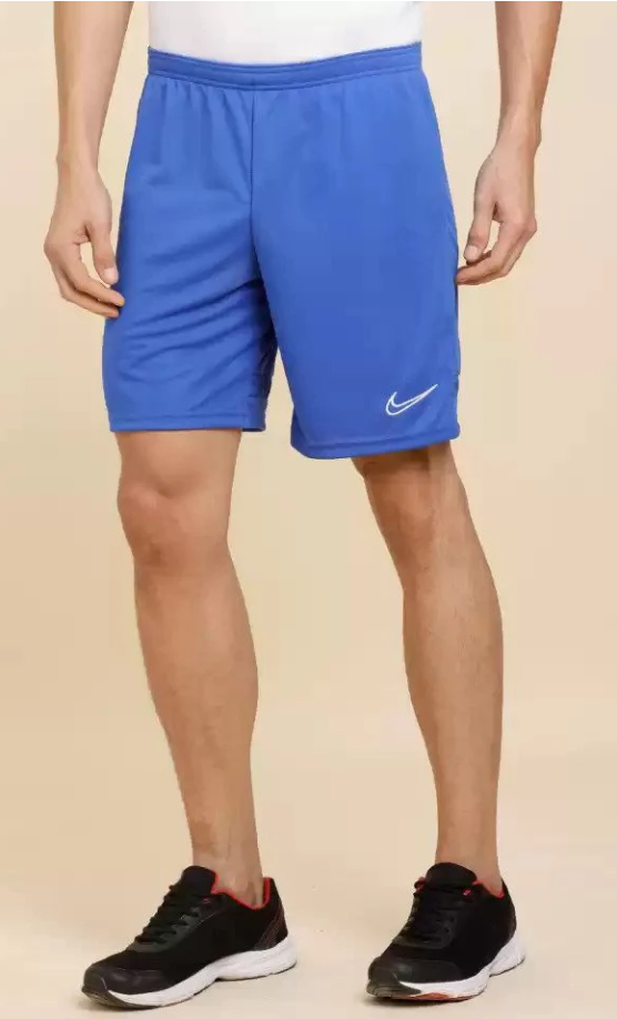 Niebieskie męskie spodenki Nike Academy 21 Dri-FIT CW6107-480 XS detal siateczki