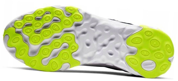 Granatowe młodzieżowe sneakersy Nike Renew Element 55 GS CK4081-400 r. 35,5 bok z białą podeszwą