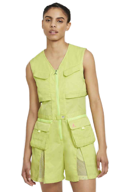 Kombinezon damski Nike Jordan Heatwave zielony XS DC2124-352 przód