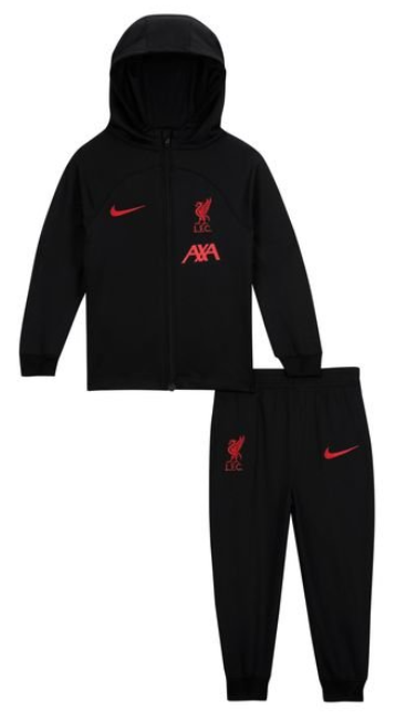 Czarny dres dziecięcy Nike Liverpool FC Strike Dri-FIT DN3018011 3/6M z kapturem