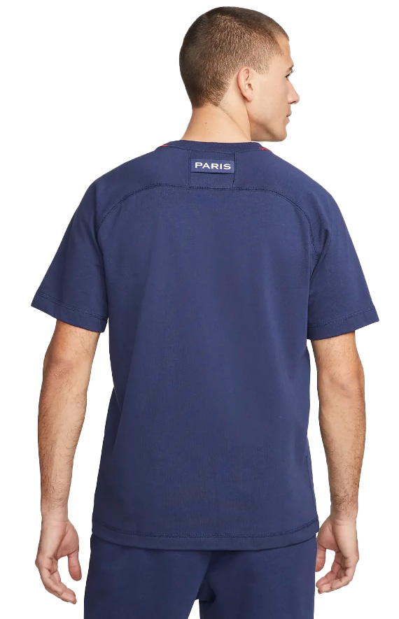 Męska koszulka streetwear Nike PSG granatowa M detal