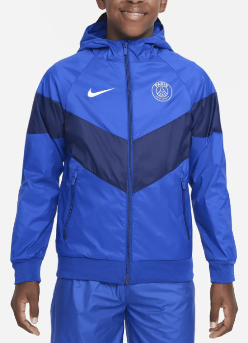 Niebieska kurtka chłopięca Nike PSG XS przód