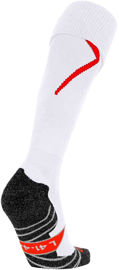 Białe getry piłkarskie Stanno Forza rozmiar 36-40 z antybakteryjnym wykończeniem