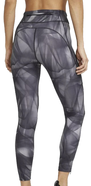 Multikolorowe damskie legginsy Nike Epic Faster Run Dri-FIT CZ9236010 XS przód z logo Nike