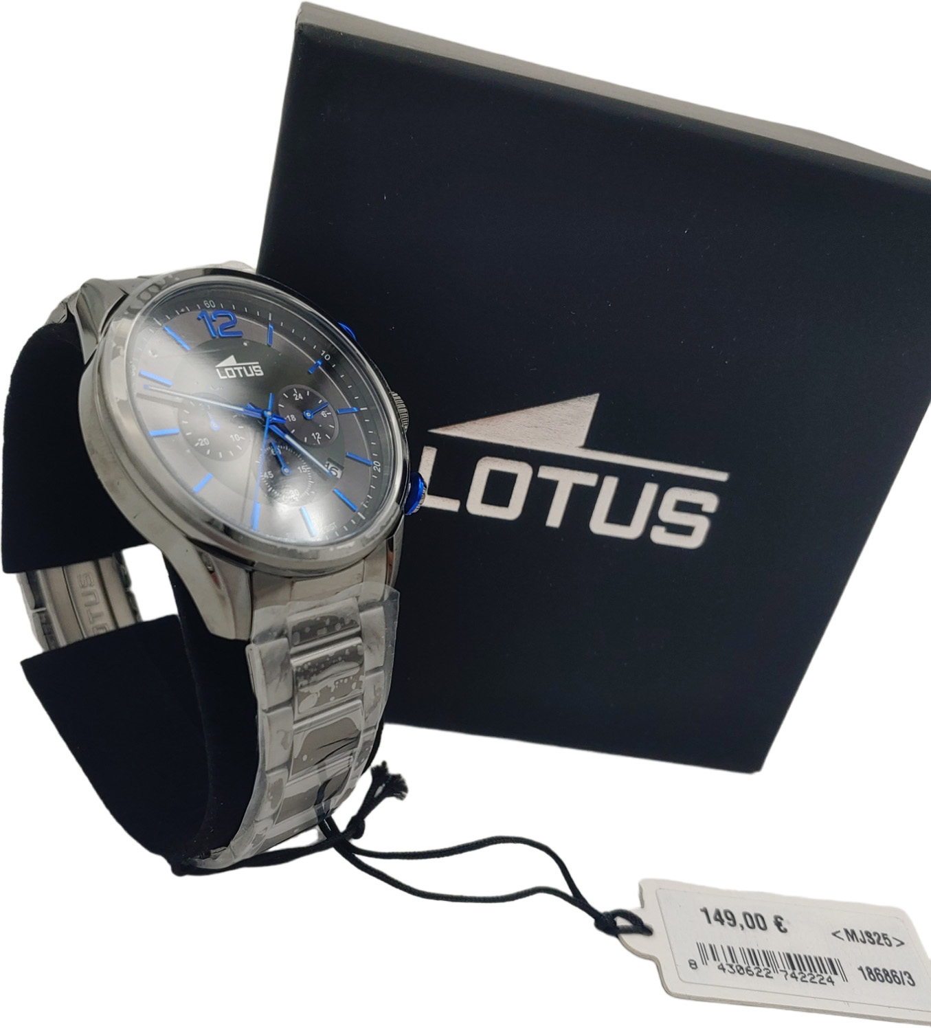 Zegarek męski Lotus 18686/3 czarna tarcza stal nierdzewna