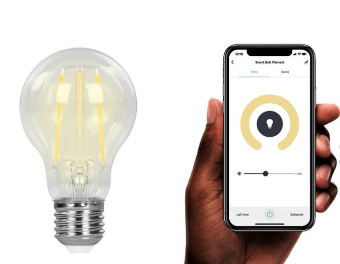 Hombli Smart WiFi Filament E27 7W 800lm 2700K detal