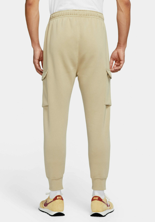 Męskie beżowe spodnie cargo Nike NSW Club CD3129250 S z regulowanym pasem