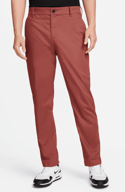 Męskie czerwone spodnie Nike Golf Chinos DA4130691 30/30 tył z sylikonowym paskiem