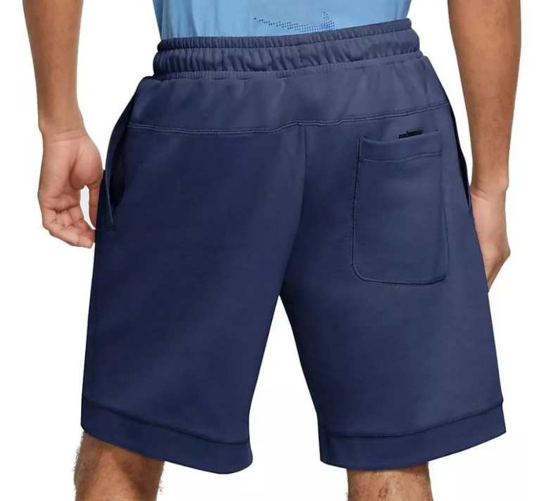 Granatowe męskie spodenki Nike Bermudy Standard Fit CU4467410 S detal kieszeni i pasa