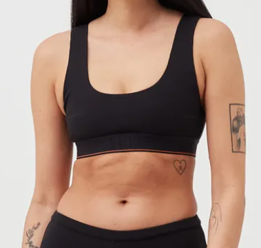 Czarna braletka Calvin Klein Heron Preston XS – Widok detale