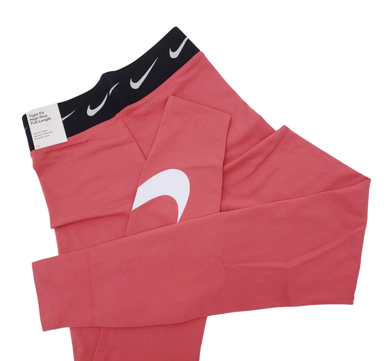 Różowe legginsy Nike Dopasowane Wysoki Stan XS – Widok detale