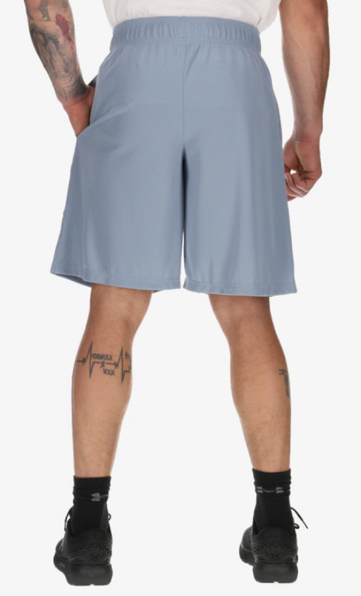 Niebieskie męskie spodenki Under Armour Speed HeatGear 1361905420 L detal kieszeni i pasa