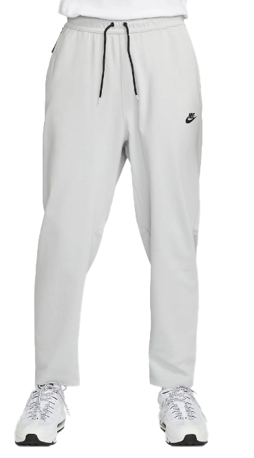 Szare spodnie dresowe męskie Nike Sportswear Open Hem DM6591063 XL przód z siateczkowym materiałem