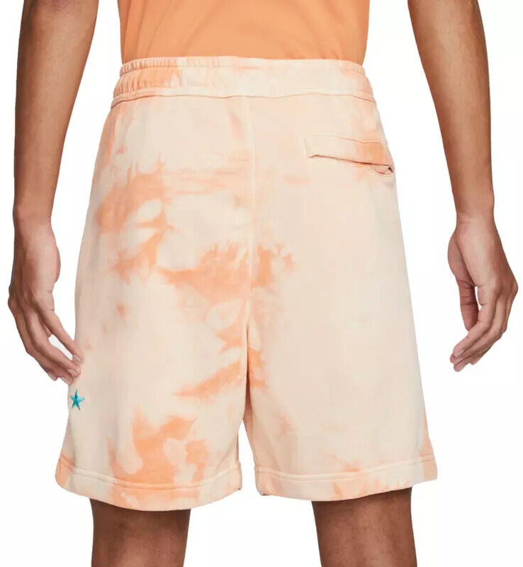 Pomarańczowe spodenki męskie Nike SW French Terry L detal