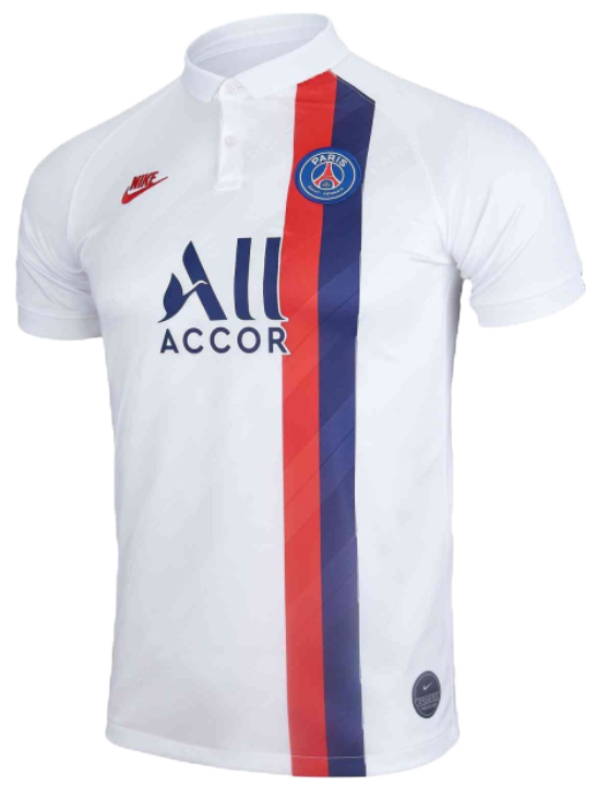 Biała koszulka dziecięca Nike PSG Meczowa 3rd S przód
