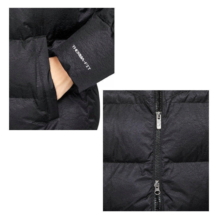 Kurtka damska Nike Therma-FIT Primaloft Parka czarna 1X DV5217-010 tył