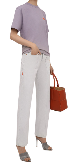 Fioletowa koszulka Calvin Klein K20K203717 XL - detal