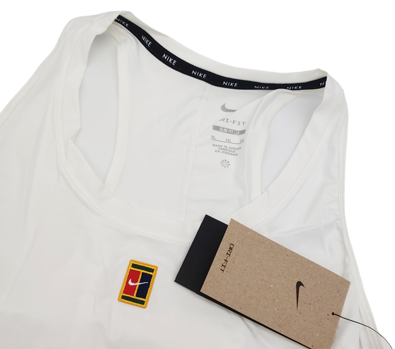 Biały top damski Nike Court Dri-FIT XL przód