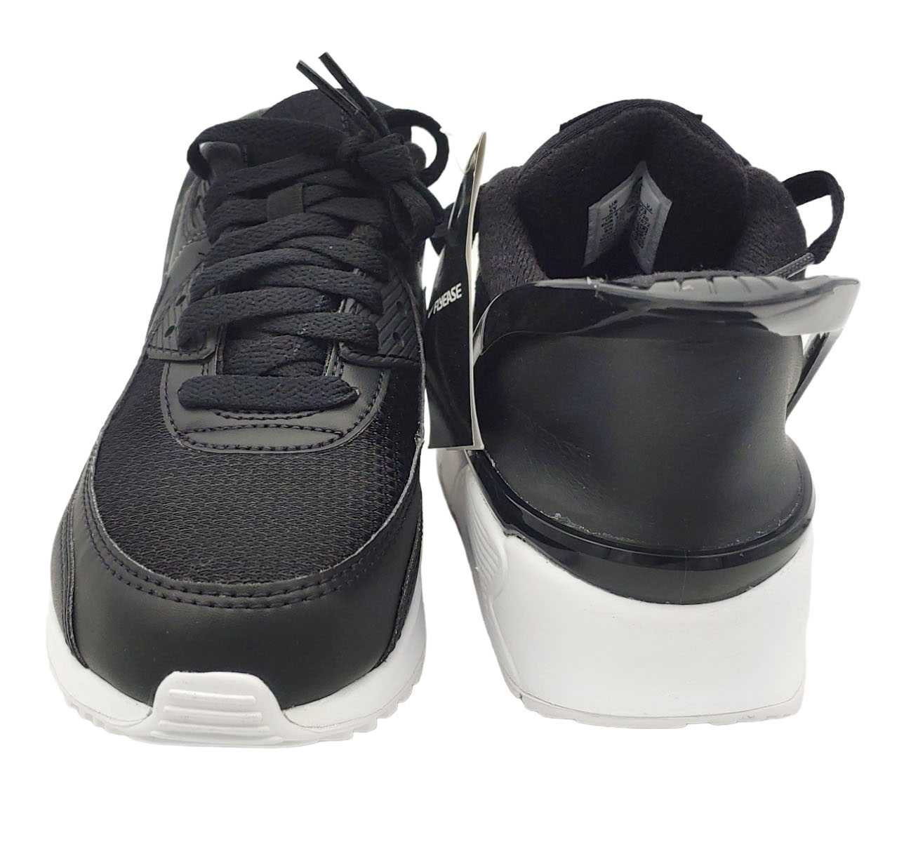 Czarne młodzieżowe sneakersy Nike Air Max 90 FlyEase GS CV0526-003 r. 39 z białą podeszwą