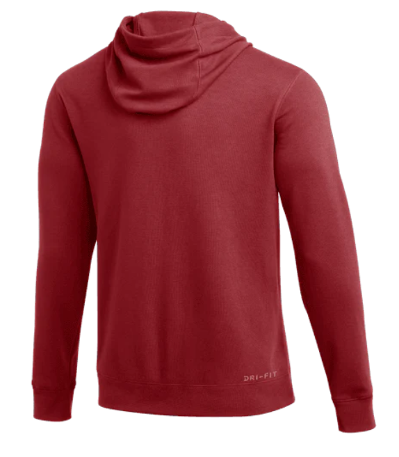 Bordowa bluza męska Nike Jordan Air Dri-FIT L bok