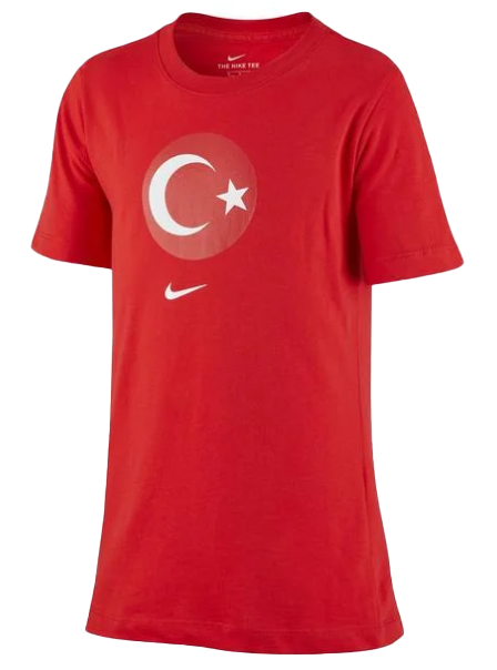 Czerwona koszulka Nike Turcja CD1490657 L 147-158 cm z herbem drużyny