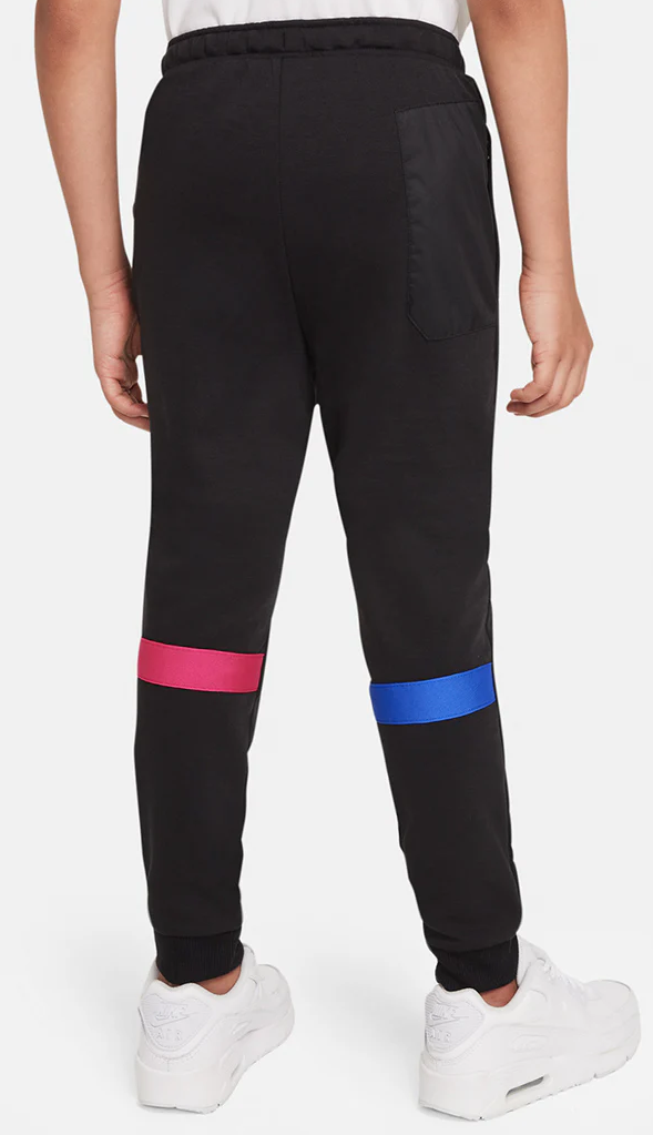 Czarne spodnie Nike FC Barcelona Dri-FIT DB8183-014 M dla juniorów z technologią Dri-FIT