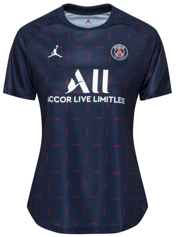 Koszulka damska Nike Jordan PSG 2021/22 granatowa S przód