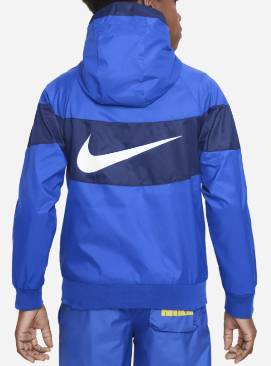 Niebieska kurtka chłopięca Nike PSG XS bok